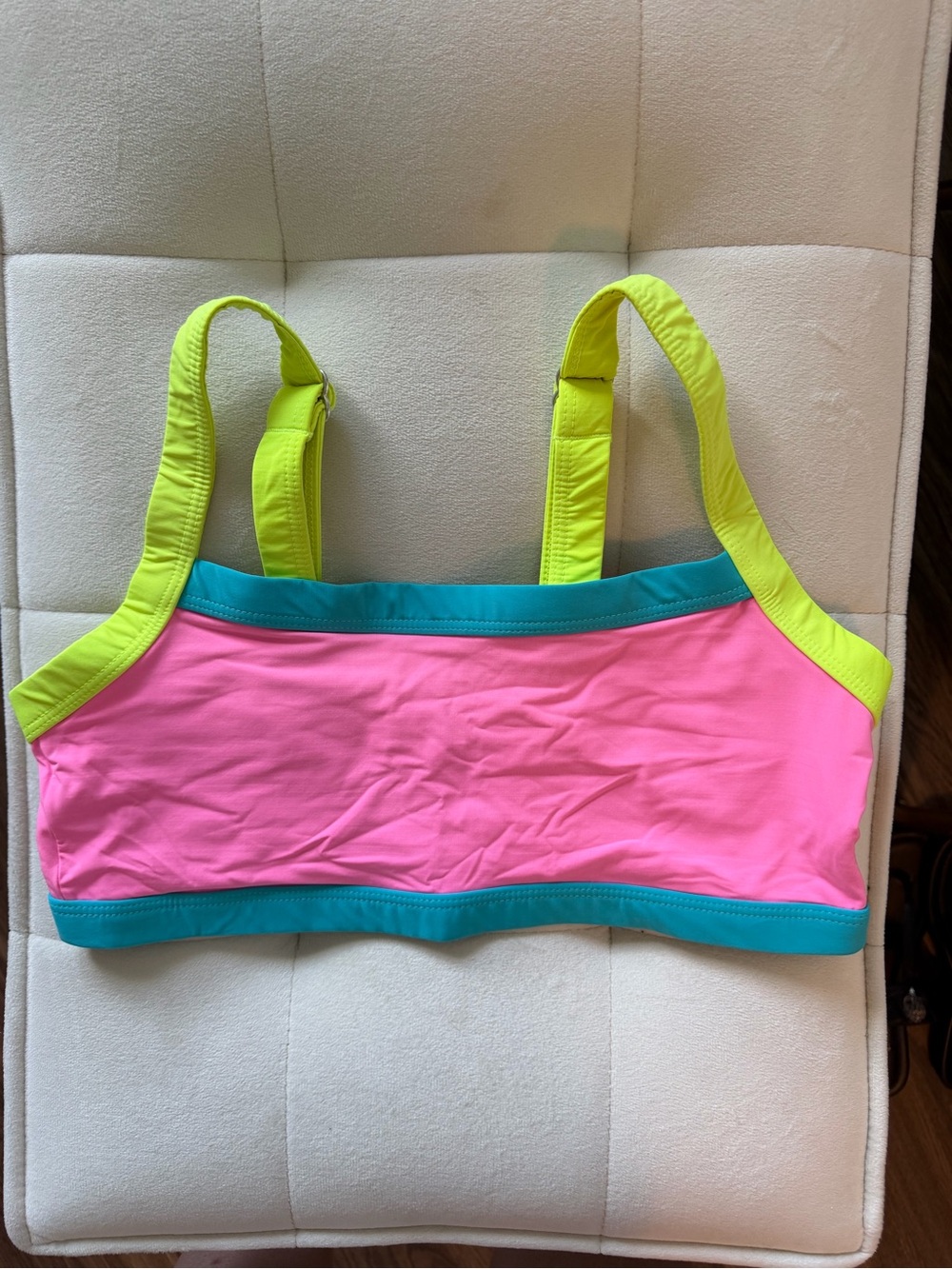 OneOne Swim Colorblock Bikini Top